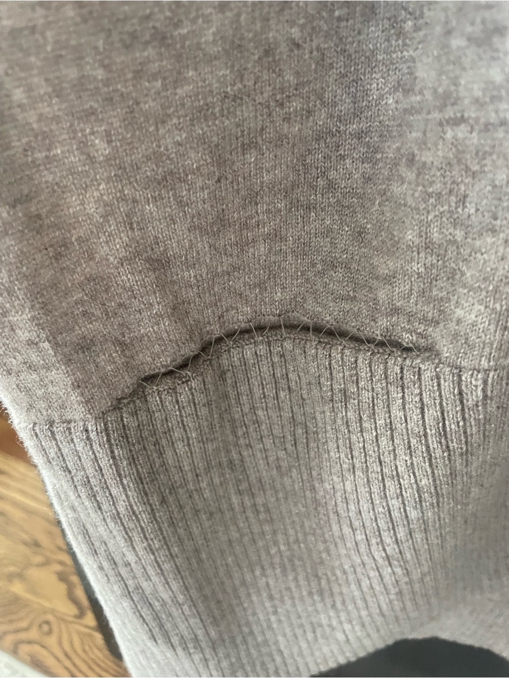Vince Open Front 100% Cashmere Cardigan - Taupe - Picture 4 of 8